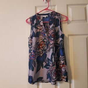 Chiffon floral tank 💜💙